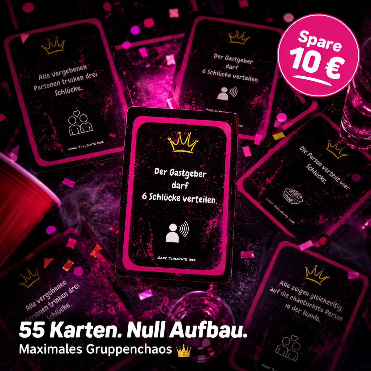Ganz Schlechte Idee I Das Trinkspiel (Limitierte Edition)